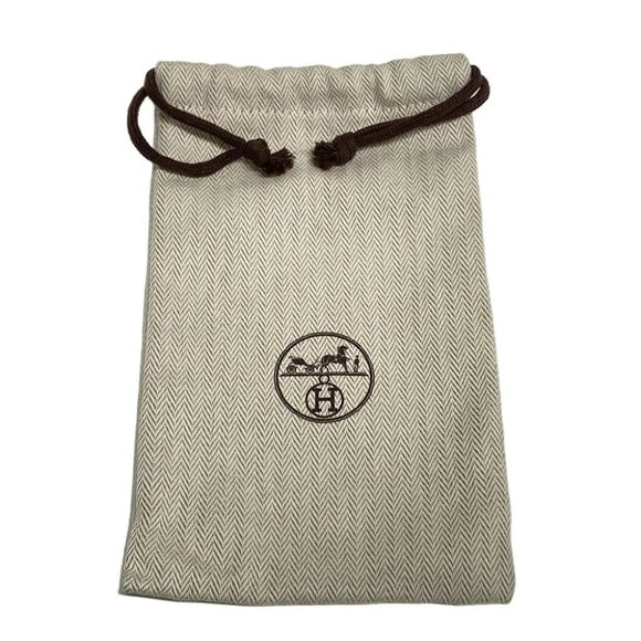 Auth HERMES Bandouliere Sangle Flipper Ball 25mm - Blue Brown Black Toile Z 17 - Picture 7 of 7